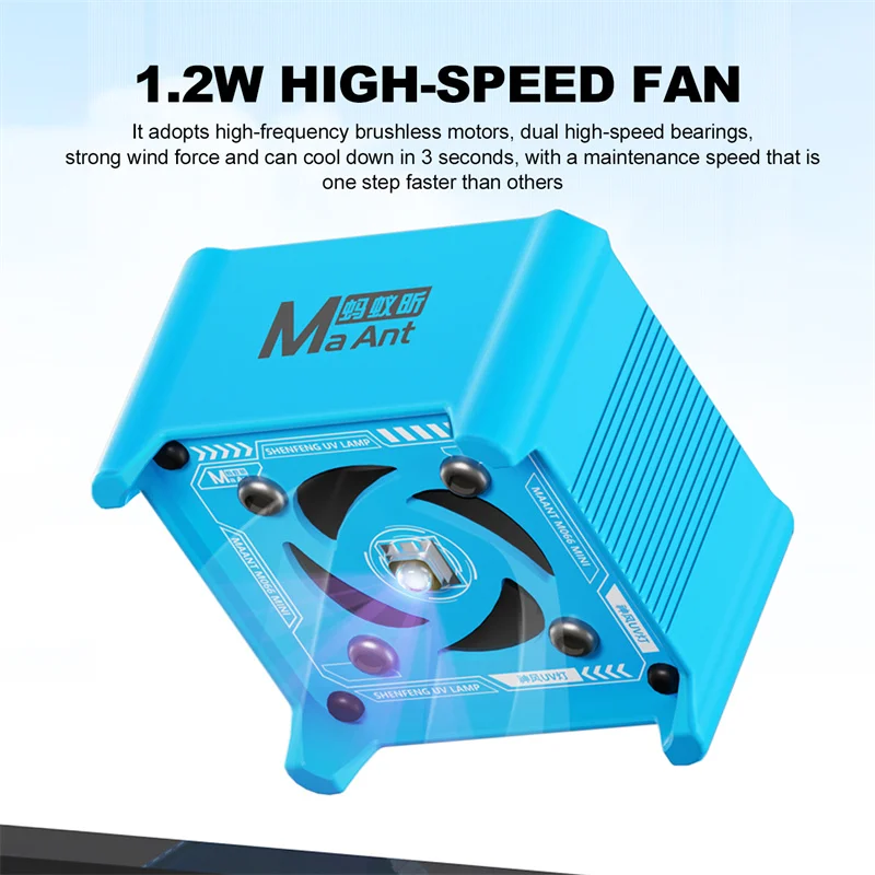MaAnt M066 Mini UV Curing Lamp 3W Rapid Cure 3s Cooling 3-Speed Control Rechargeable for Phone PCB Repair
MaAnt M066 Mini UV Curing Lamp 3W Rapid Cure 3s Cooling 3-Speed Control Rechargeable for Phone PCB Repair