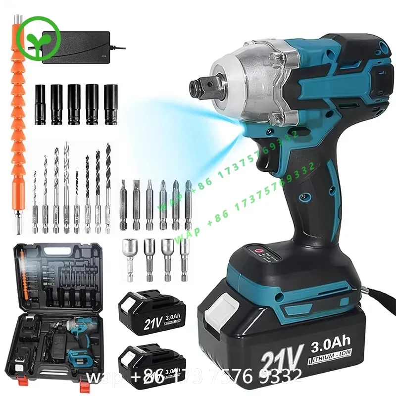 【Premium】520N.M Brushless Electric Impact Wrench Cordless High Torque 1/2 inch Screwdriver Wrench Drill Socket Set for 18V Bat
【Premium】520N.M Brushless Electric Impact Wrench Cordless High Torque 1/2 inch Screwdriver Wrench Drill Socket Set for 18V Bat