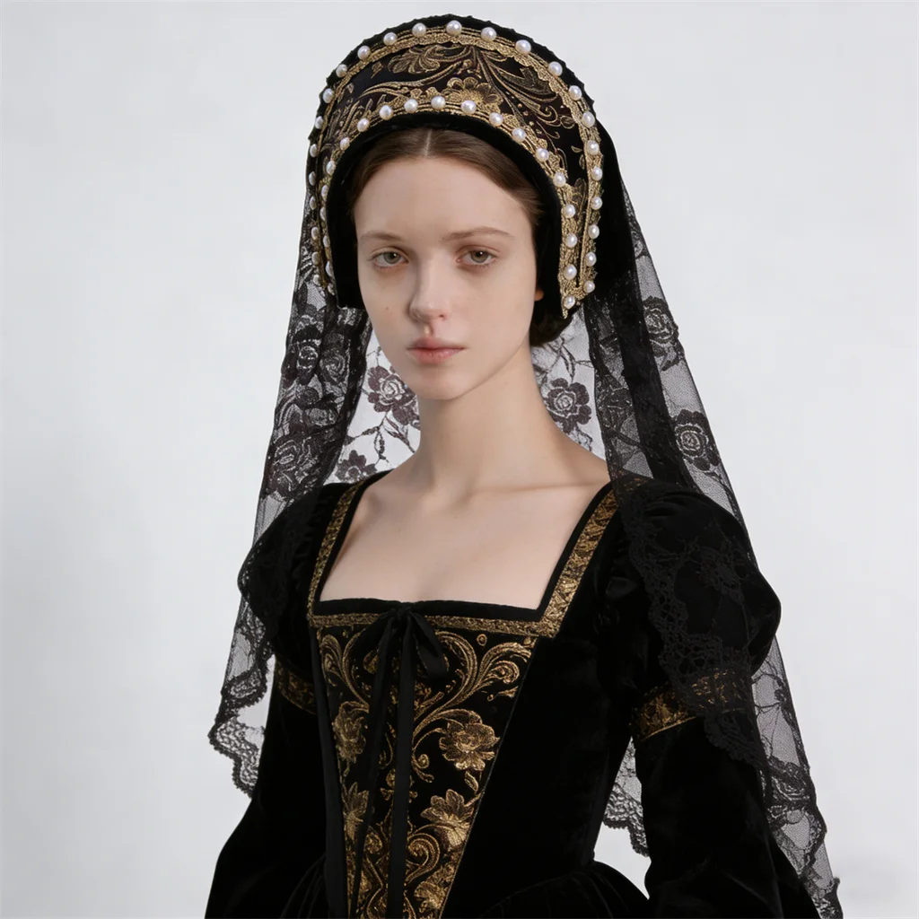 Tudor Headdress Queen Anne Boleyn Cosplay Headband Renaissance Tudor Elizabethan Crown Hat Gothic Headdress
Tudor Headdress Queen Anne Boleyn Cosplay Headband Renaissance Tudor Elizabethan Crown Hat Gothic Headdress