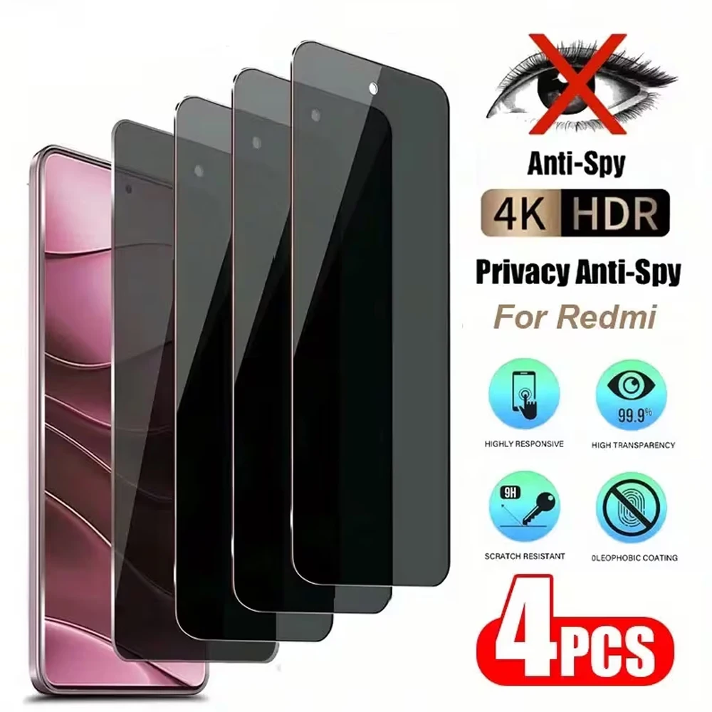 1-4Pcs Privacy Screen Protector For Xiaomi Note 15 Pro Note 14 5G 13 Pro Note 10 11S 15C 15 14C 15R 13C 12C 10 A3 Tempered Glass
1-4Pcs Privacy Screen Protector For Xiaomi Note 15 Pro Note 14 5G 13 Pro Note 10 11S 15C 15 14C 15R 13C 12C 10 A3 Tempered Glass