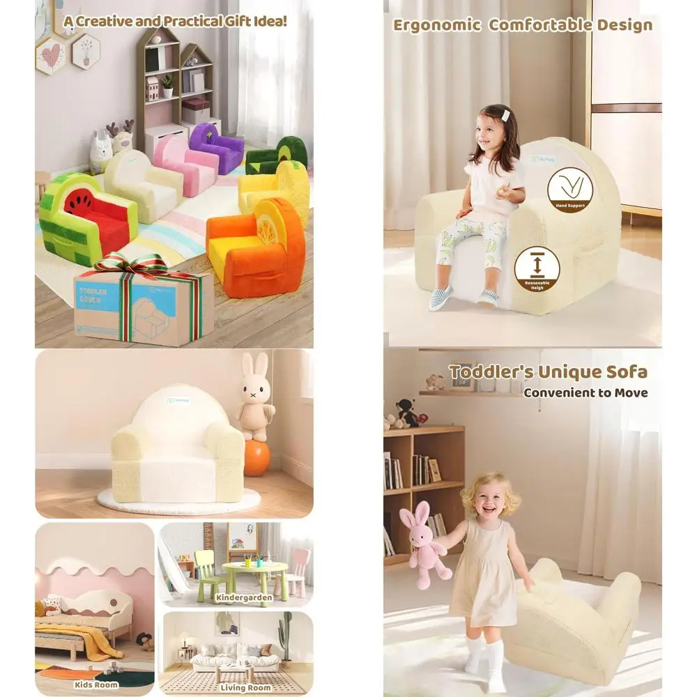 Child's Plush Velvet Couch, Soft and Stylish Toddler Sofa for Play, Study, or Gaming, Beige
Child's Plush Velvet Couch, Soft and Stylish Toddler Sofa for Play, Study, or Gaming, Beige