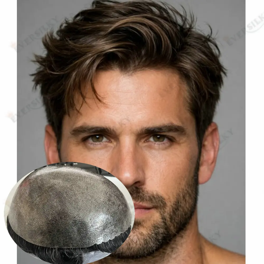 Long Lasting Durable Micro Thin Skin Man's Wigs Super Natural Hairline 100% Human Hair Men's Toupee Brown 1B30 1B50Grey Black
Long Lasting Durable Micro Thin Skin Man's Wigs Super Natural Hairline 100% Human Hair Men's Toupee Brown 1B30 1B50Grey Black