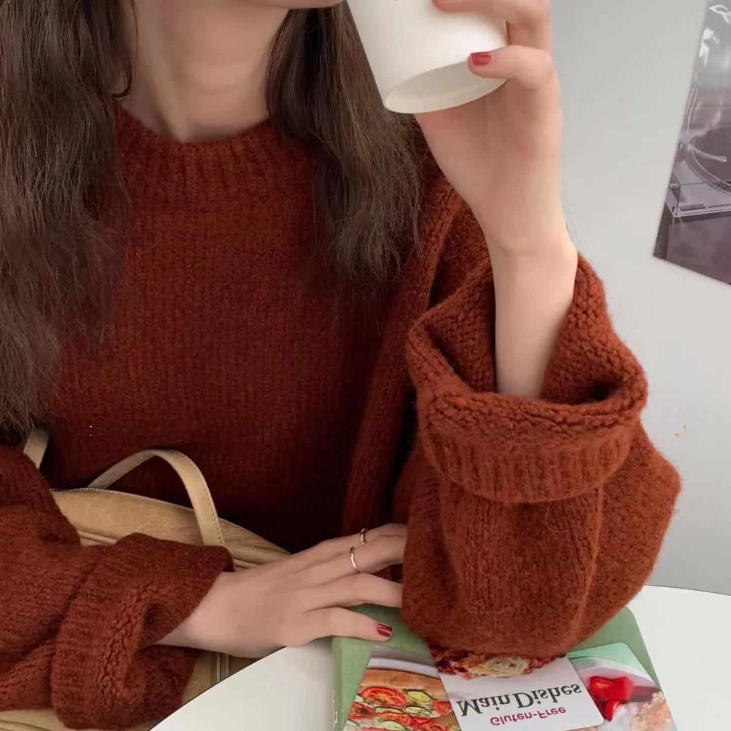 Мягкая однотонная вязаная толстовка с мехом медведя Thiened, женский топ, теплый уютный свитер на голову, длинный свеч, круглый Ne
Мягкая однотонная вязаная толстовка с мехом медведя Thiened, женский топ, теплый уютный свитер на голову, длинный свеч, круглый Ne