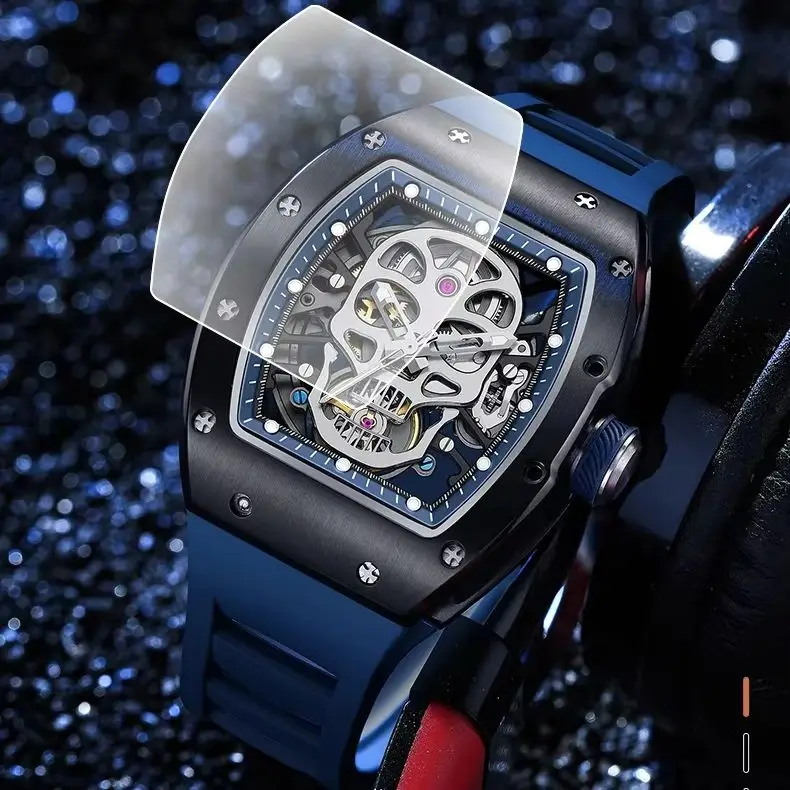 Model 7 High upgrade Skull Skeleton Mechanical Wristwatch Sapphire Tonneau Clock 91907 Original RNN7 2026 Trendsetter Design
Model 7 High upgrade Skull Skeleton Mechanical Wristwatch Sapphire Tonneau Clock 91907 Original RNN7 2026 Trendsetter Design