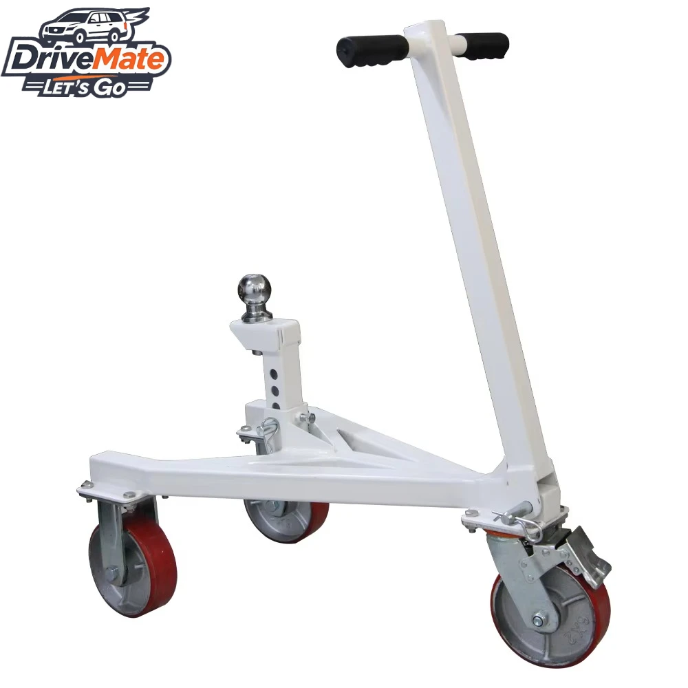 Weight Distributing Adjustable Trailer Dolly, Adjustable Solid Steel Heavy Duty Portable Trailer Dolly