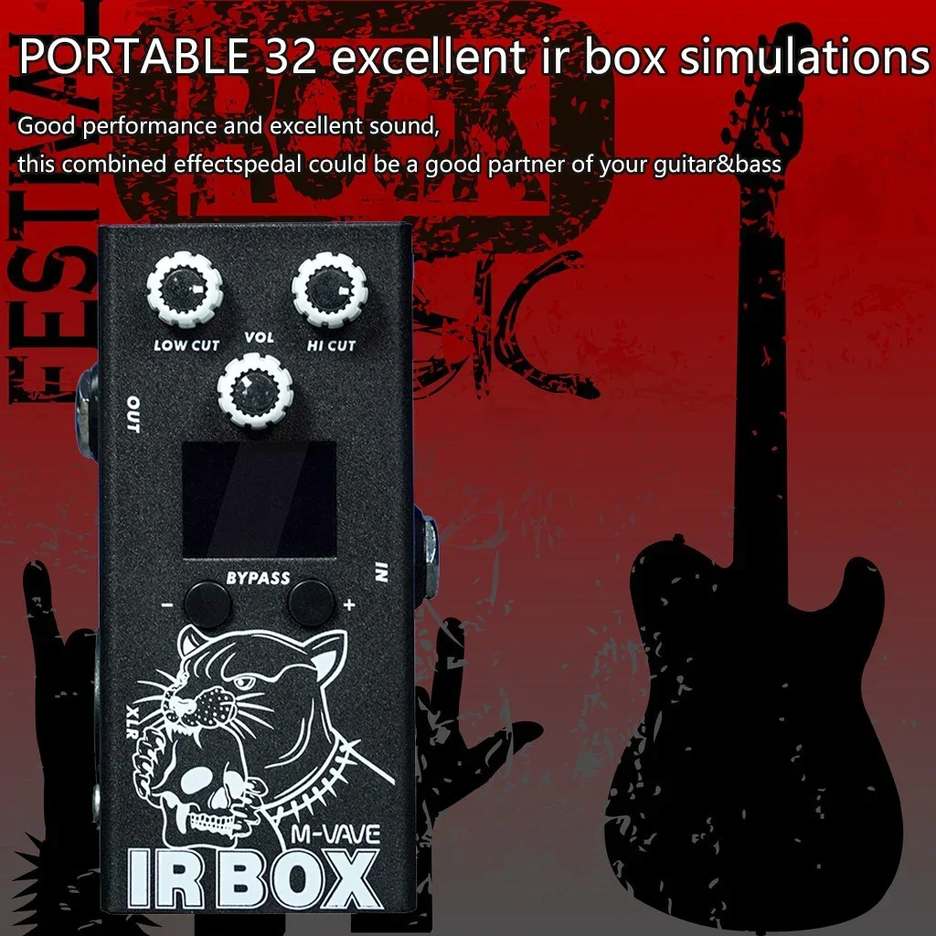 High-quality M-VAVE Guitar IR Cab Effects Pedal with Impulse Response, Speaker Simulator XLR Output Port 6.35mm Input/Output
High-quality M-VAVE Guitar IR Cab Effects Pedal with Impulse Response, Speaker Simulator XLR Output Port 6.35mm Input/Output