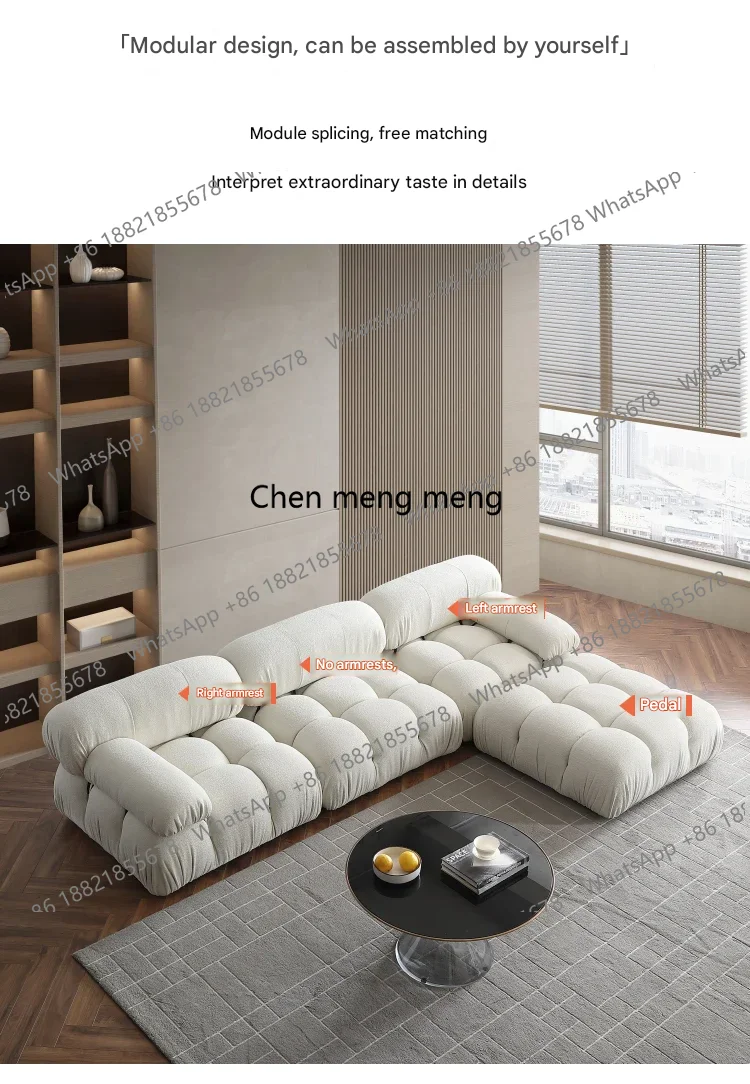 Современный минималистичный белый диван Z10: Роскошный модульный секционный диван в скандинавском стиле для гостиной, обеспечивающий комфорт (Divani)
Современный минималистичный белый диван Z10: Роскошный модульный секционный диван в скандинавском стиле для гостиной, обеспечивающий комфорт (Divani)