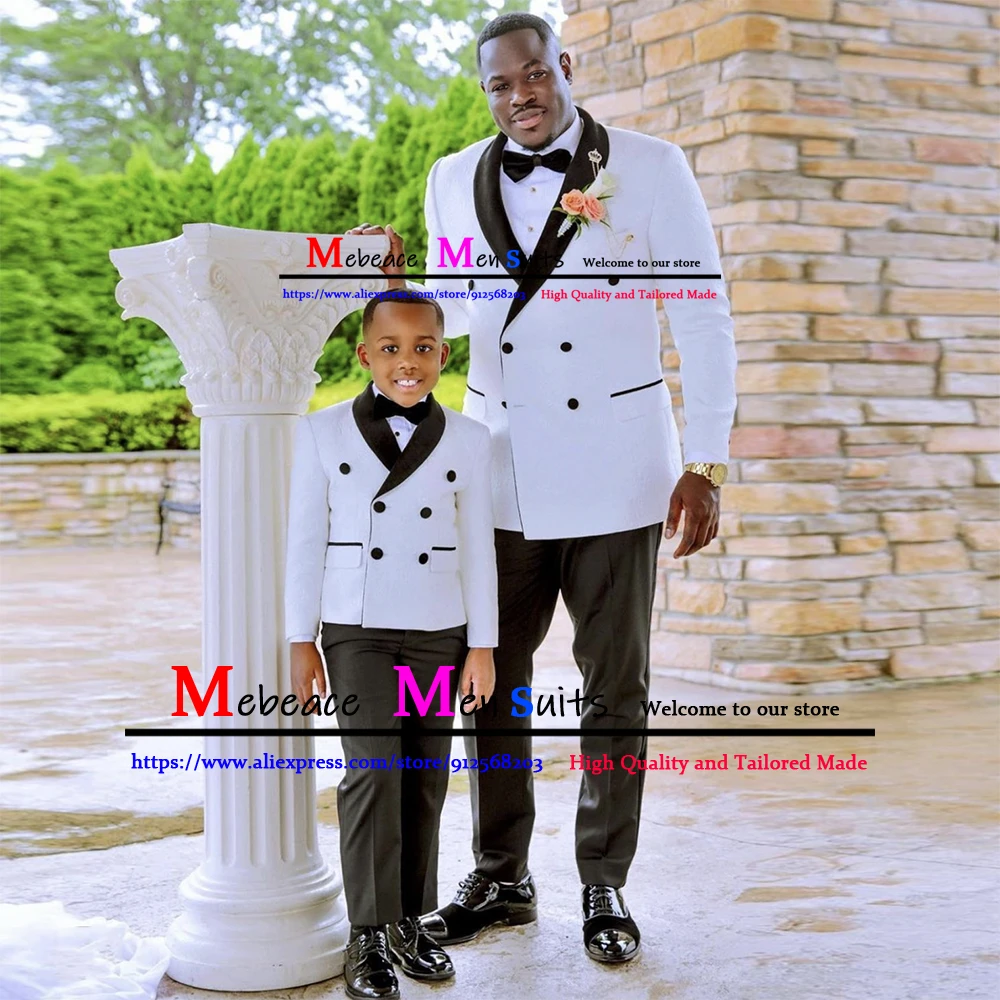 Double-Breasted Wedding Suit for Men Slim Fit White Jacquard Men Suits 2 Piece Blazer Pants Child Clothes Boys Suits for Wedding
Double-Breasted Wedding Suit for Men Slim Fit White Jacquard Men Suits 2 Piece Blazer Pants Child Clothes Boys Suits for Wedding
