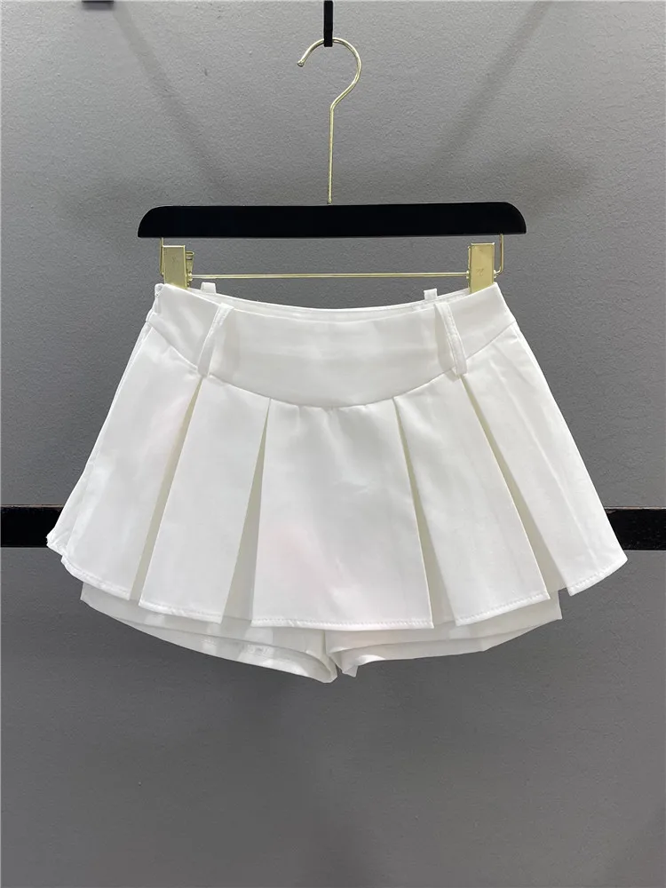 White Suit Style Pleated Skirt Women's Fashion College Style Age Reduction Slimming Sexy A-Line Short Skirt Pants
White Suit Style Pleated Skirt Women's Fashion College Style Age Reduction Slimming Sexy A-Line Short Skirt Pants