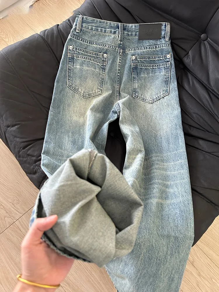 Американские джинсы с высокой талией и широкими штанинами для женщин, весна-лето, новая коллекция, ретро-стиль, большие размеры, широкие брюки с эффектом похудения
Американские джинсы с высокой талией и широкими штанинами для женщин, весна-лето, новая коллекция, ретро-стиль, большие размеры, широкие брюки с эффектом похудения