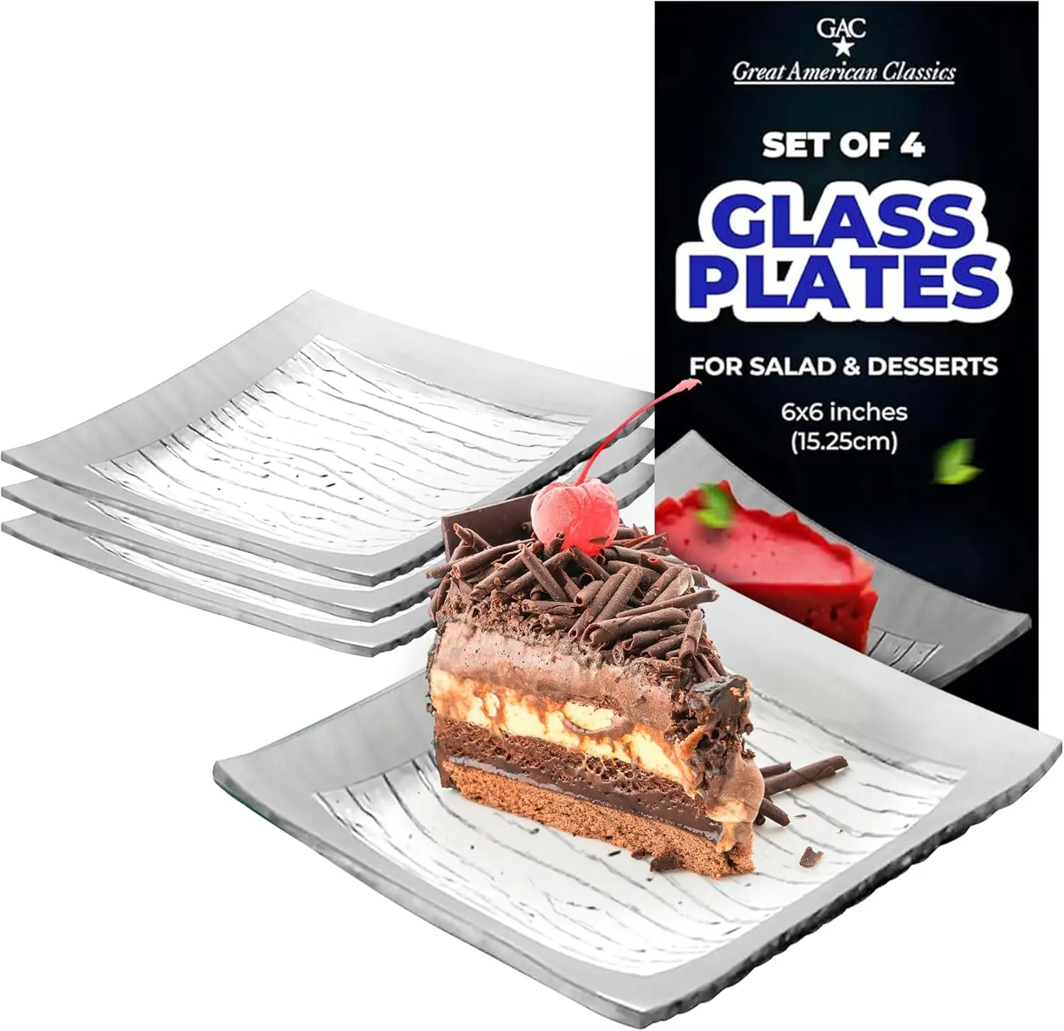 Набор из 4 квадратных тарелок из закаленного стекла, 6 дюймов, для микроволновой печи и посудомоечной машины, для закусок и десертов
Набор из 4 квадратных тарелок из закаленного стекла, 6 дюймов, для микроволновой печи и посудомоечной машины, для закусок и десертов