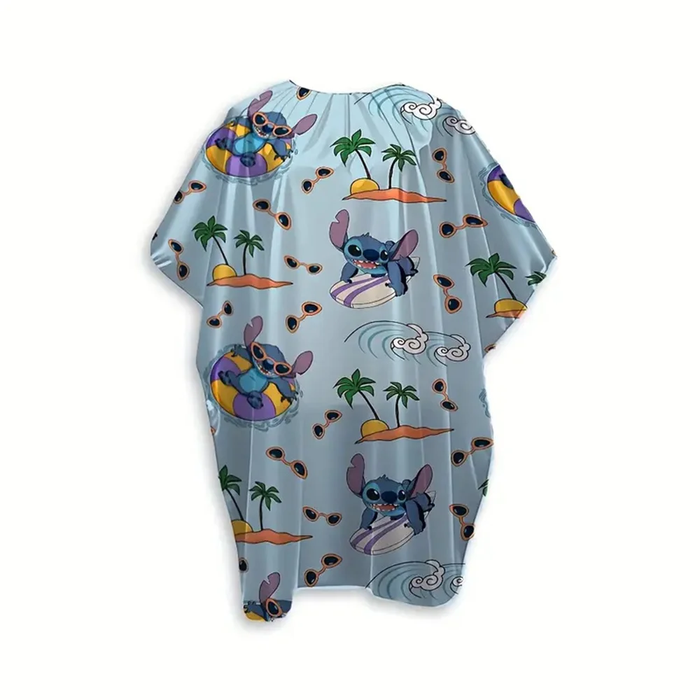 Stitch Summer Beach Pattern Barber Cape - Adjustable Neck Closure, Playful Design for & Adults, Unisex Salon Haircutting Essenti
Stitch Summer Beach Pattern Barber Cape - Adjustable Neck Closure, Playful Design for & Adults, Unisex Salon Haircutting Essenti