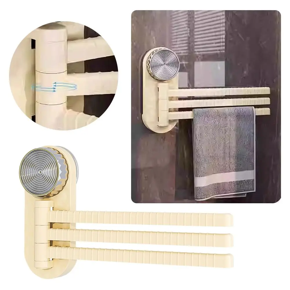 New Suction Cup Towel Rack Wall-mounted Traceless Rotatable Towel Holder Strong Row 3-Bar Towel Hanger
New Suction Cup Towel Rack Wall-mounted Traceless Rotatable Towel Holder Strong Row 3-Bar Towel Hanger