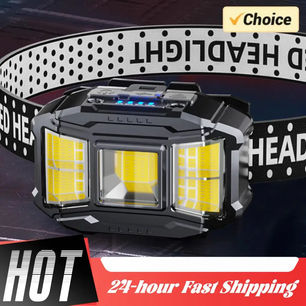 Налобный фонарь COB LED с датчиком движения, перезаряжаемый через USB Type-C, для активного отдыха, кемпинга и рыбалки
Налобный фонарь COB LED с датчиком движения, перезаряжаемый через USB Type-C, для активного отдыха, кемпинга и рыбалки