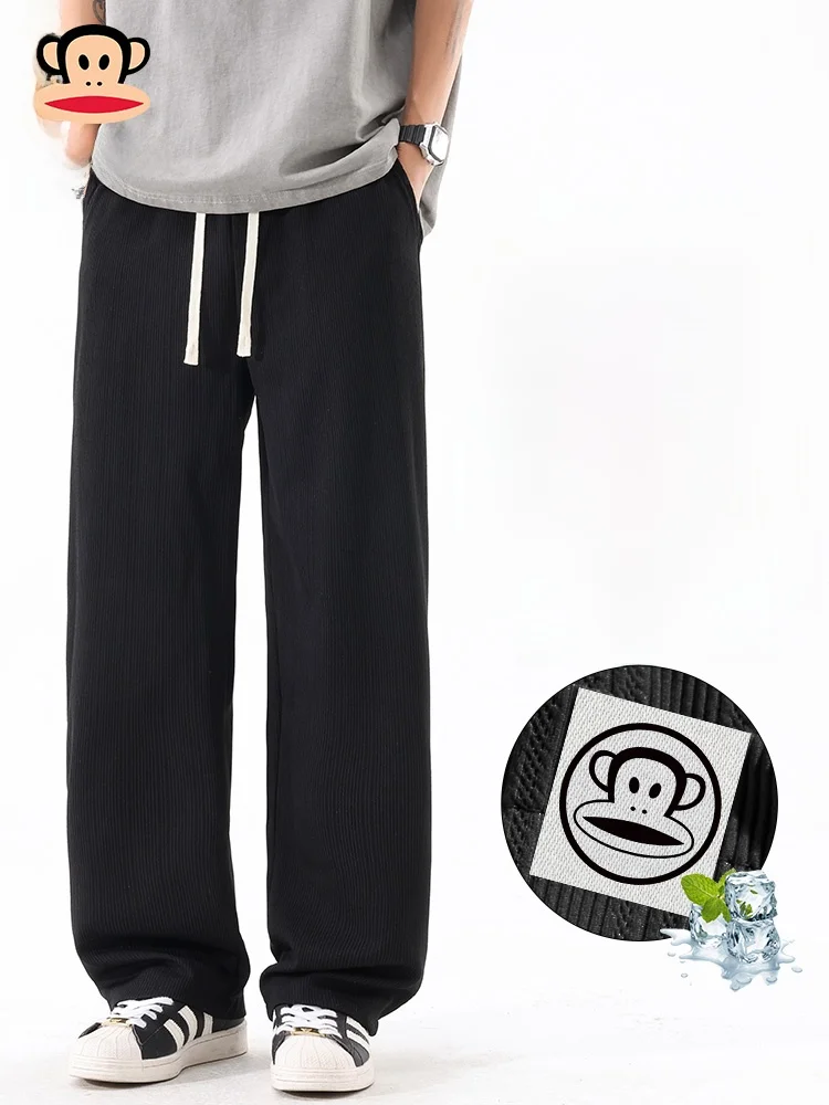 Тонкие повседневные брюки PaulFrank Ice Silk, мужские летние прямые свободные спортивные брюки с широкими штанинами, удобные, дышащие, легкие
Тонкие повседневные брюки PaulFrank Ice Silk, мужские летние прямые свободные спортивные брюки с широкими штанинами, удобные, дышащие, легкие