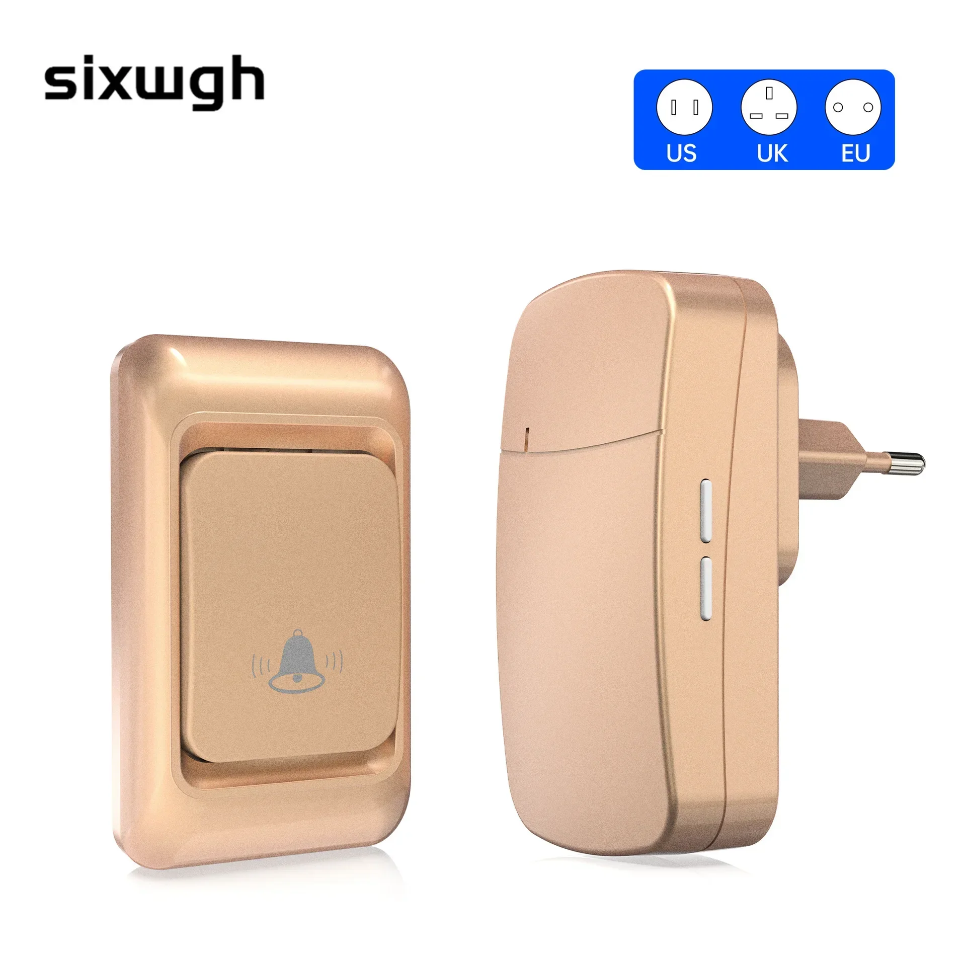 Золотой беспроводной умный дверной звонок с дистанционным управлением дальнего действия для домашней виллы, оповещение о вызове для пожилых людей
Золотой беспроводной умный дверной звонок с дистанционным управлением дальнего действия для домашней виллы, оповещение о вызове для пожилых людей