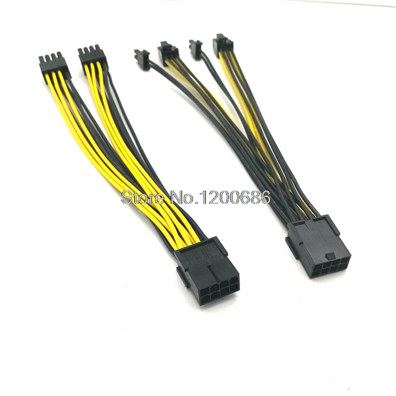 PCI-E PCIE wire harness 8p Female to 2 Port Dual 6+2 8pin Male GPU Graphics Video Card Power Cable Cord 20AWG Wire
PCI-E PCIE wire harness 8p Female to 2 Port Dual 6+2 8pin Male GPU Graphics Video Card Power Cable Cord 20AWG Wire