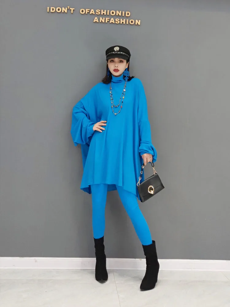 Autumn Winter Women Pants Sets 2022 Fashion Turtleneck Batwing Sleeve Loose Long Sweater High Waist Slim Pants Two Piece Sets
Autumn Winter Women Pants Sets 2022 Fashion Turtleneck Batwing Sleeve Loose Long Sweater High Waist Slim Pants Two Piece Sets