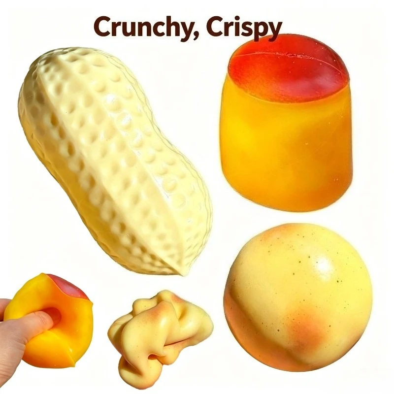 ASMR Sensory Stress Relief Toys Crunchy Caramel Pudding Stress Ball Squishy Toy Crispy Peanuts, Potatoes Stress Ball Fidget Toy
ASMR Sensory Stress Relief Toys Crunchy Caramel Pudding Stress Ball Squishy Toy Crispy Peanuts, Potatoes Stress Ball Fidget Toy