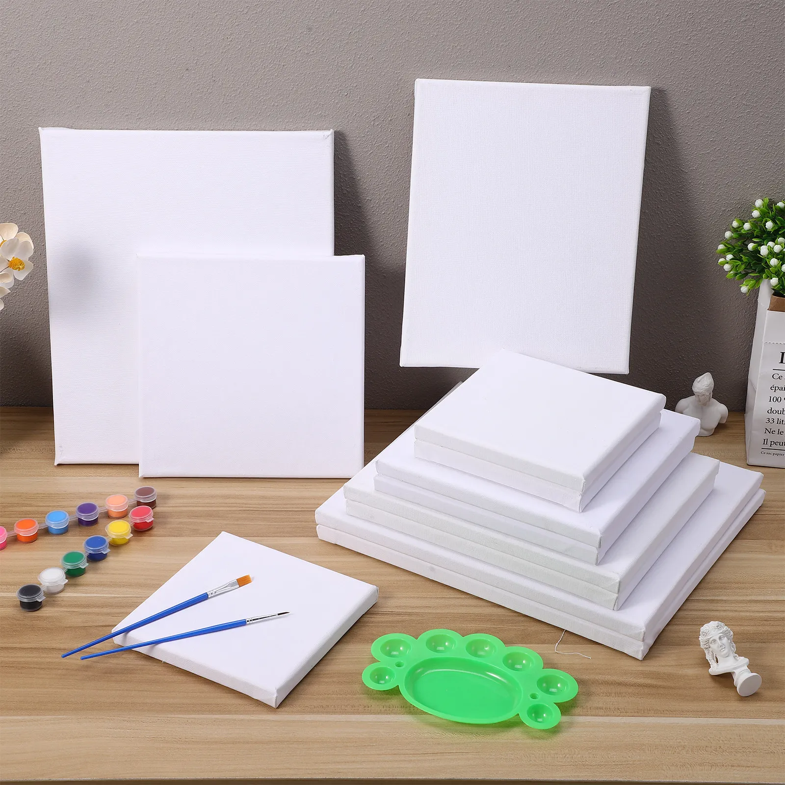 12Pcs Mini Canvas Set Small Blank Canvas Boards for Painting Portable Cotton Canvases for Daily Art Practice Square Painting
12Pcs Mini Canvas Set Small Blank Canvas Boards for Painting Portable Cotton Canvases for Daily Art Practice Square Painting