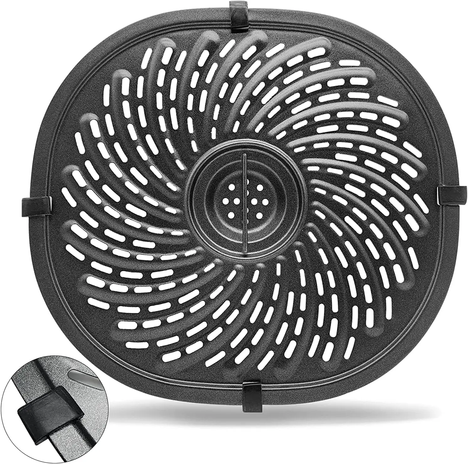 Nonstick Air Fryer Grill Pan for 7QT PowerXL & Gowise, Crisper Plate Replacement Tray with Rubber Feet, Dishwasher Safe
Nonstick Air Fryer Grill Pan for 7QT PowerXL & Gowise, Crisper Plate Replacement Tray with Rubber Feet, Dishwasher Safe
