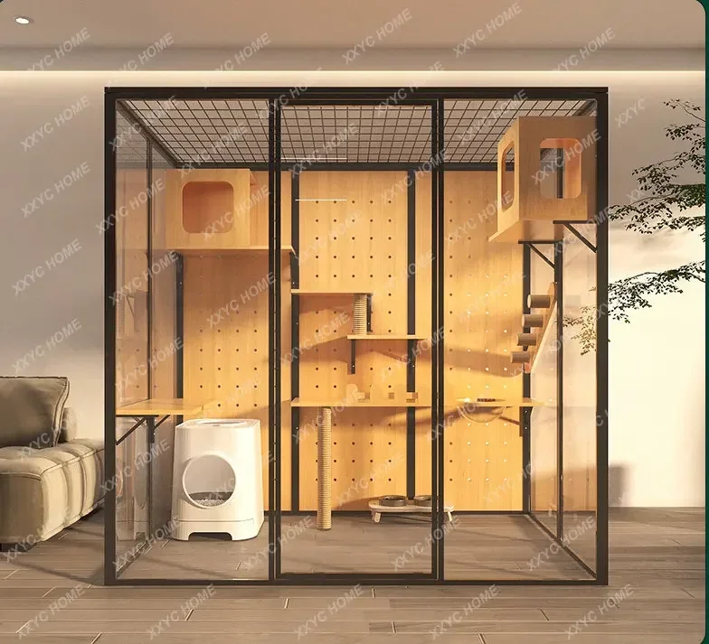 Villa Glass Room Transparent Panoramic View Cat House Customized Home Super Large Space Cat Nest Pet Cabinet Display
Villa Glass Room Transparent Panoramic View Cat House Customized Home Super Large Space Cat Nest Pet Cabinet Display