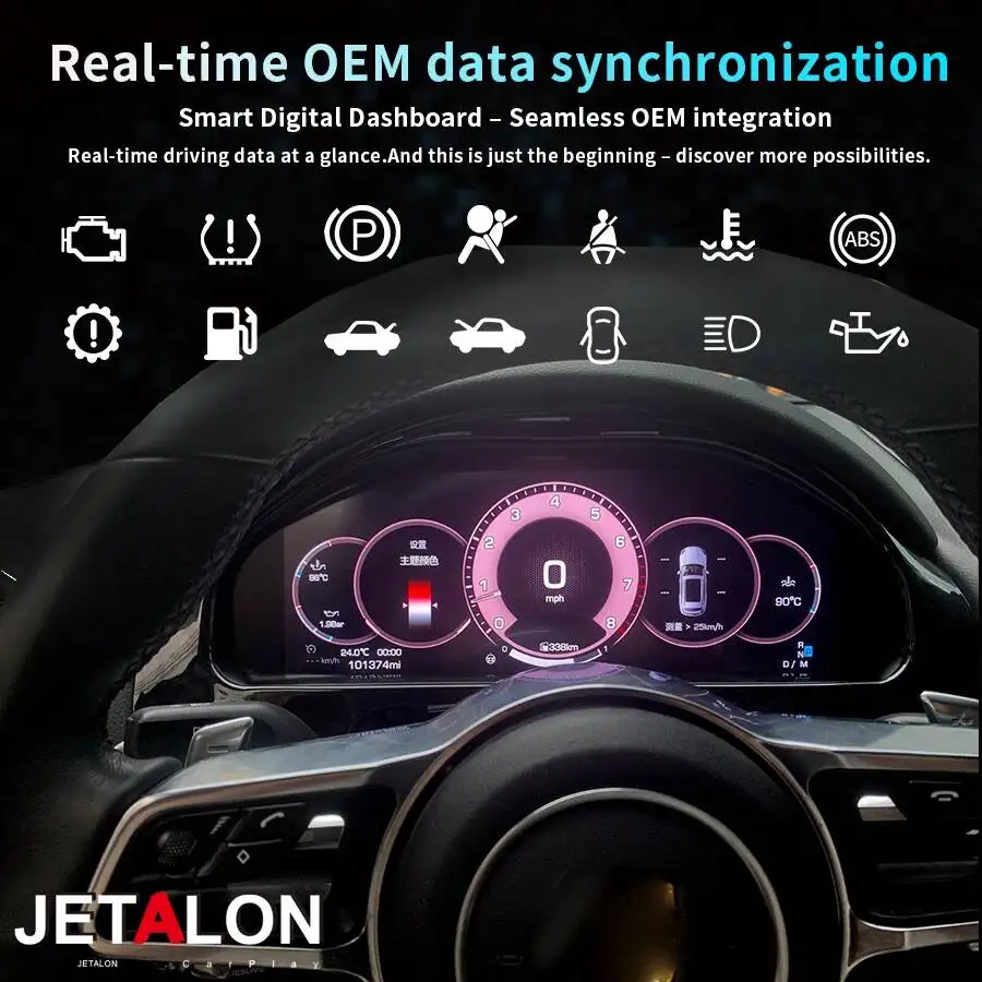 12.3" Linux Dashboard Screen Carplay Auto For Porsche Cayenne 2011-2017 Car LCD Digital Instrument Cluster Virtual Cockpit Audio
12.3" Linux Dashboard Screen Carplay Auto For Porsche Cayenne 2011-2017 Car LCD Digital Instrument Cluster Virtual Cockpit Audio