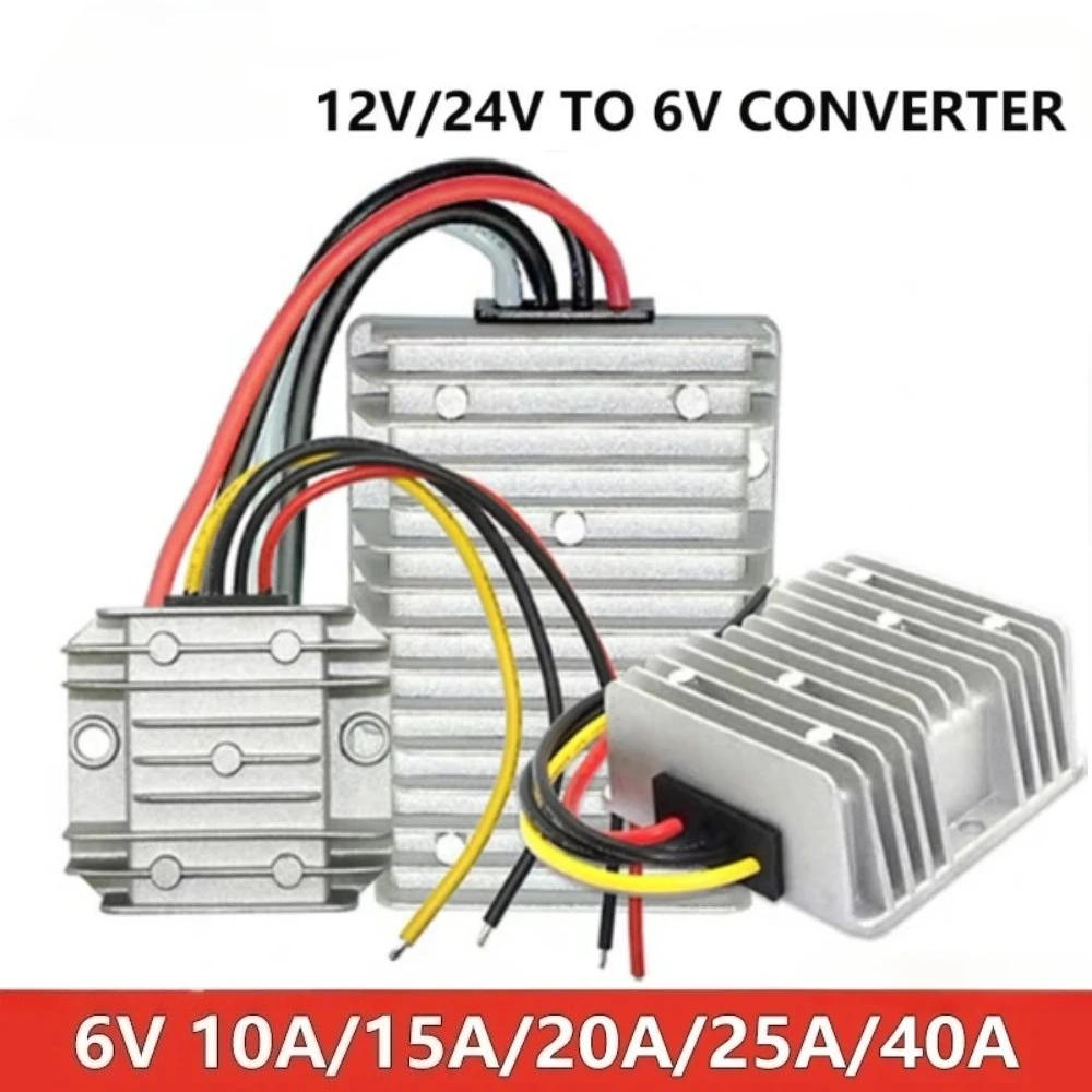 DC 12V/24V to DC 6V Step Down Converter 10A 15A 20A 25A 40A 12 Volt to 6 Volt Buck Module Power Regulator Supply for Car Toys
DC 12V/24V to DC 6V Step Down Converter 10A 15A 20A 25A 40A 12 Volt to 6 Volt Buck Module Power Regulator Supply for Car Toys