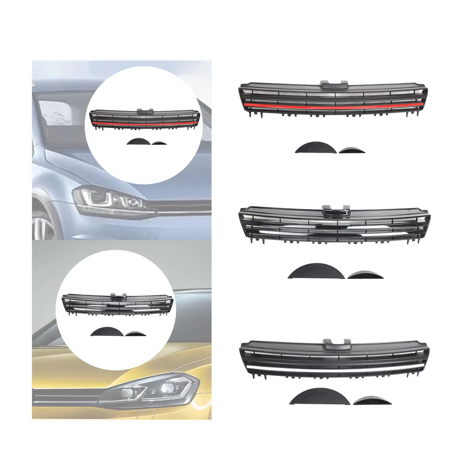 Front Upper Center Grill Accessories Easy to Install Spare Parts 5G0853651 5G0853653 for VW Golf MK7 2013-2017 Pre-facelift
Front Upper Center Grill Accessories Easy to Install Spare Parts 5G0853651 5G0853653 for VW Golf MK7 2013-2017 Pre-facelift