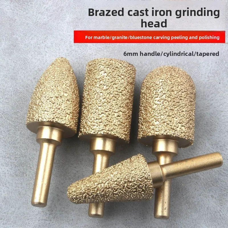 Brazing Grinding Head/ Diamond Cast Iron Nodular Grinding / Metal Tile Trimming/ Stone Engraving/ Carbide Electric Grinding Head
Brazing Grinding Head/ Diamond Cast Iron Nodular Grinding / Metal Tile Trimming/ Stone Engraving/ Carbide Electric Grinding Head