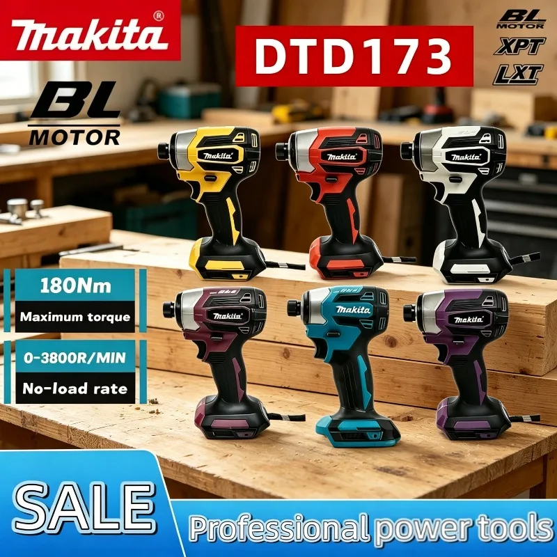 Аккумуляторный ударный гайковерт Makita DTD173, 1800 об/мин, 180 Нм, бесщеточный двигатель, электрическая дрель, режимы работы: по дереву/болтам/T-образный, для аккумуляторов Makita
Аккумуляторный ударный гайковерт Makita DTD173, 1800 об/мин, 180 Нм, бесщеточный двигатель, электрическая дрель, режимы работы: по дереву/болтам/T-образный, для аккумуляторов Makita