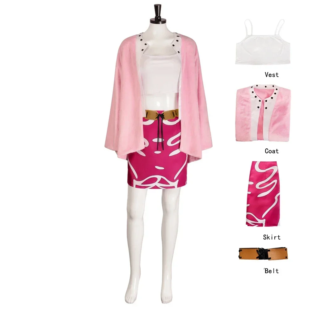 Role-play Outfit Anime Donquixote Doflamingo Women Style Vest Coat Skirt Women Halloween Party Cosplay Costume Performance Unifo
Role-play Outfit Anime Donquixote Doflamingo Women Style Vest Coat Skirt Women Halloween Party Cosplay Costume Performance Unifo