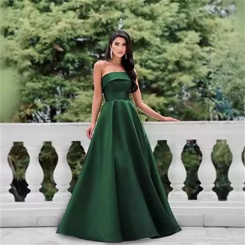 Simple Cheap Satin A Line Strapless Floor Length Bridesmaid Dresses Wedding Party Evening Prom Homecoming Cocktail Lace Up
Simple Cheap Satin A Line Strapless Floor Length Bridesmaid Dresses Wedding Party Evening Prom Homecoming Cocktail Lace Up