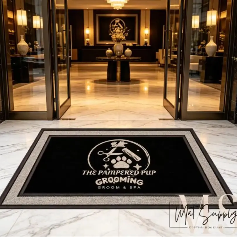 Restaurant entrance floor mat custom business design 40x60cm non slip durable doormat for cafe hotel commercial decor
Restaurant entrance floor mat custom business design 40x60cm non slip durable doormat for cafe hotel commercial decor