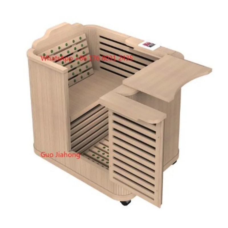 Saunaking Hot Barrel Detox Sauna Room SPA Hemlock Small Half Body Sauna Far Wooden Mini Sauna
Saunaking Hot Barrel Detox Sauna Room SPA Hemlock Small Half Body Sauna Far Wooden Mini Sauna