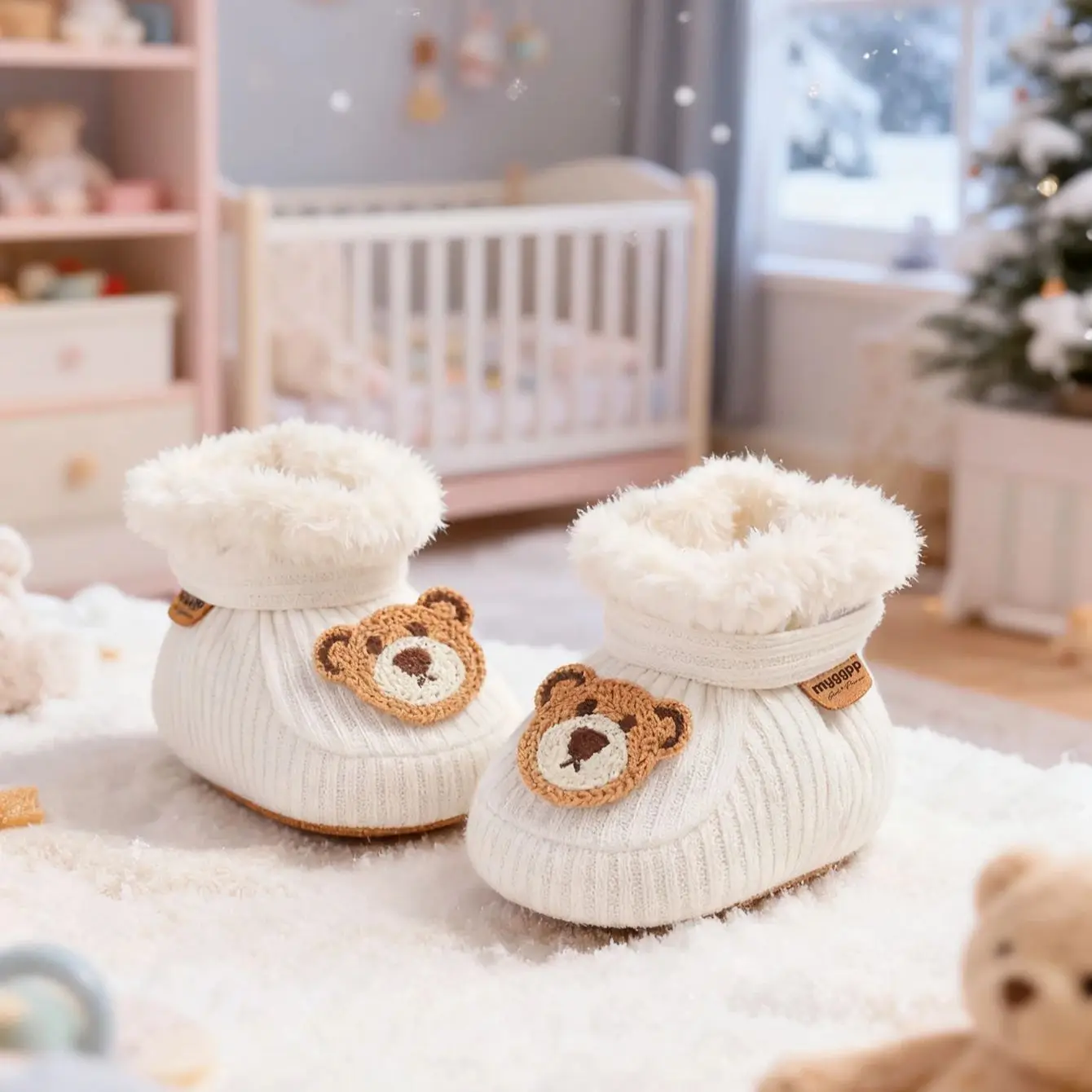 Baby boy and baby girl shoes newborn shoes winter snow shoes cute little bear anti slip soft sole, warm baby walking boots
Baby boy and baby girl shoes newborn shoes winter snow shoes cute little bear anti slip soft sole, warm baby walking boots