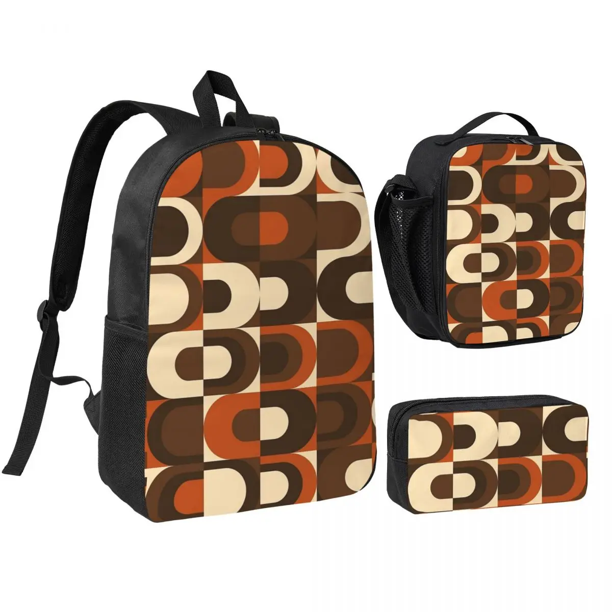 70s In Orange And Dark Brown Backpack Boys Girls BookBag School Bag Shoulder Bags 3ps Insulated Lunch Bag Pencil Case
70s In Orange And Dark Brown Backpack Boys Girls BookBag School Bag Shoulder Bags 3ps Insulated Lunch Bag Pencil Case