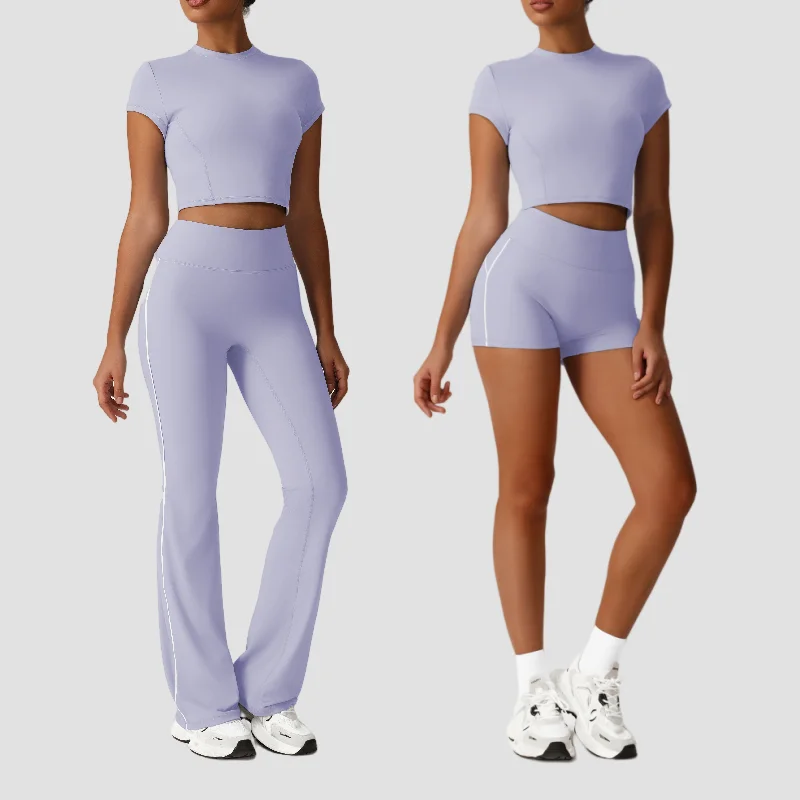 Yoga Suit Sports Fitness Shaping Hip-lifting Naked Skinny Sports Casual Shorts T-shirt Workout Clothing Gym Leggings Set Women
Yoga Suit Sports Fitness Shaping Hip-lifting Naked Skinny Sports Casual Shorts T-shirt Workout Clothing Gym Leggings Set Women