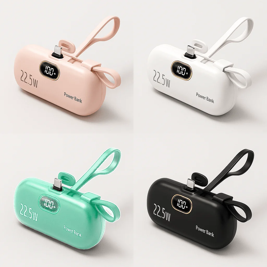 2025 Upgraded 8000mAh Wireless Power Bank USB-C Input Output Mini Portable Charger LCD Digital Display Safe External Battery for iOS Android Home Dorm Office Emergency Phone Charger
2025 Upgraded 8000mAh Wireless Power Bank USB-C Input Output Mini Portable Charger LCD Digital Display Safe External Battery for iOS Android Home Dorm Office Emergency Phone Charger