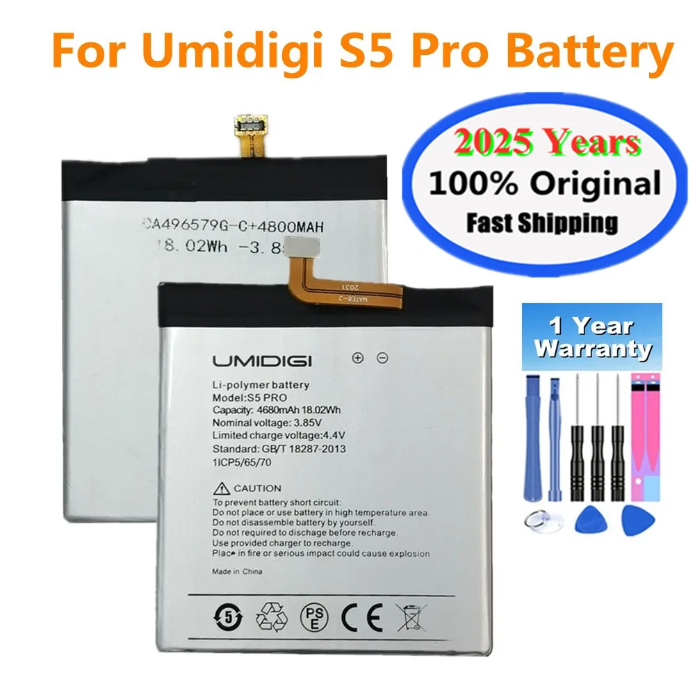 2025 Years 4680mAh 100% Original Battery For UMI UMIDIGI S5 Pro S5Pro Battery Batteria Batterie In Stock Fast Shipping 
2025 Years 4680mAh 100% Original Battery For UMI UMIDIGI S5 Pro S5Pro Battery Batteria Batterie In Stock Fast Shipping