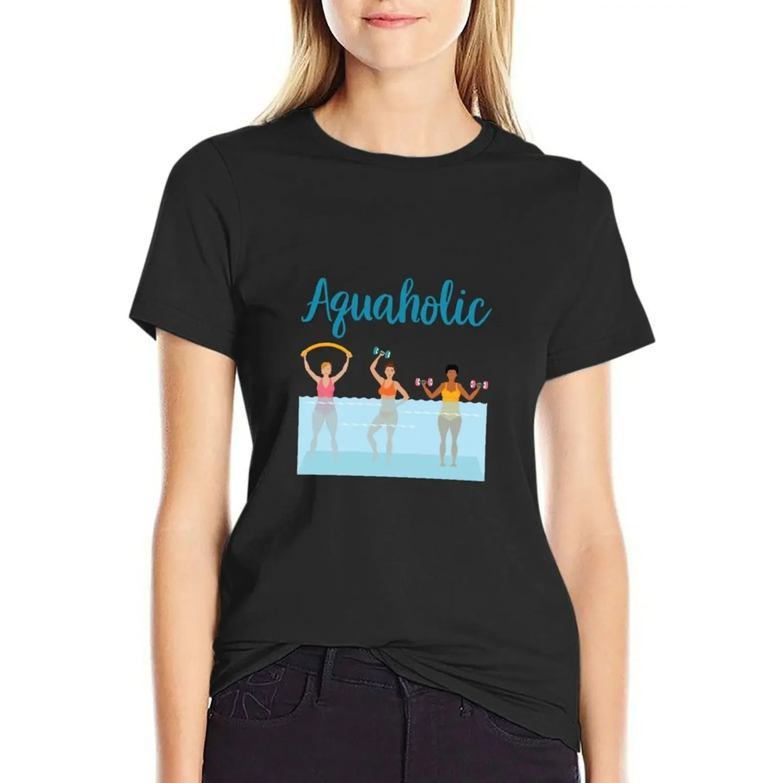 Aquaholic Water Aerobics T-Shirt plus sizes shirts graphic tees anime tees oversized workout shirts for Women
Aquaholic Water Aerobics T-Shirt plus sizes shirts graphic tees anime tees oversized workout shirts for Women