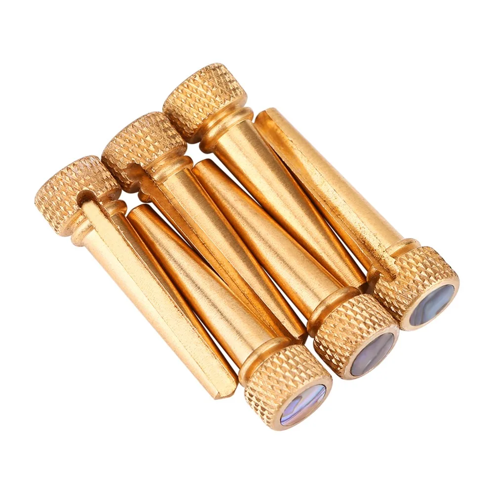 6Pcs Brass Guitar Bridge Pins Decorative Bridge Pins Abalone Dot Inlay Acoustic Guitar Pins Replacement String Pins
6Pcs Brass Guitar Bridge Pins Decorative Bridge Pins Abalone Dot Inlay Acoustic Guitar Pins Replacement String Pins