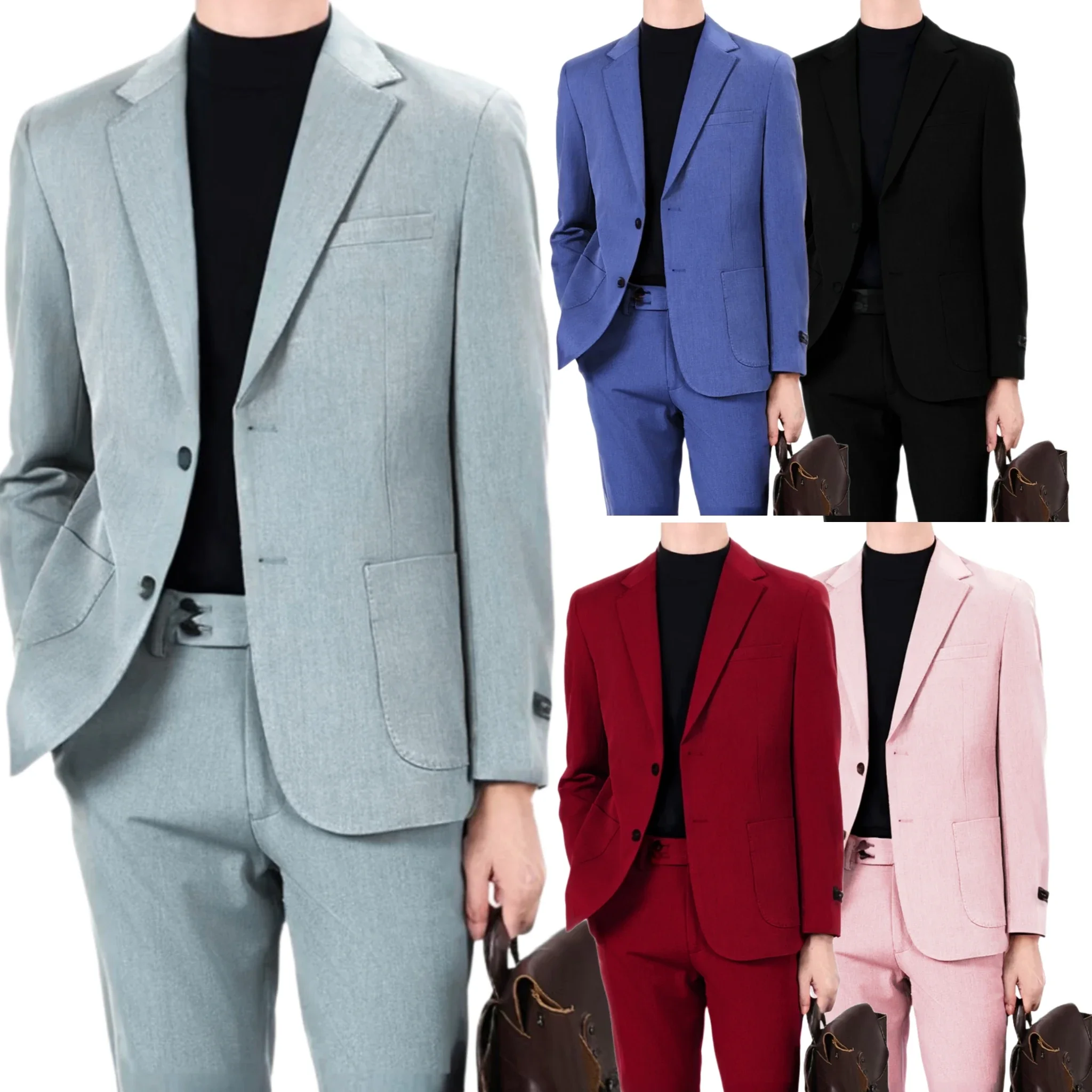 Groom Clothes Casual Formal for man,2 pieces Blazer And Pants set,solid color formal business suits,Business casual
Groom Clothes Casual Formal for man,2 pieces Blazer And Pants set,solid color formal business suits,Business casual