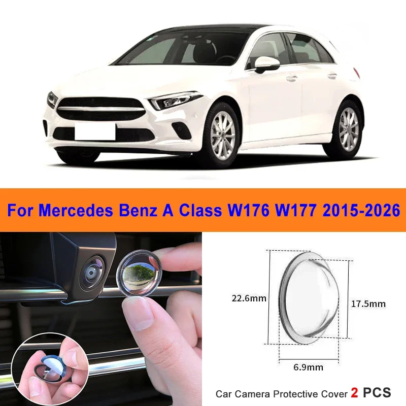 360 Reverse Image Car Camera Cover Anti-Scratch PC Lens Protector Stickers For Mercedes Benz A Class W176 W177 2015-2026 2Pcs
360 Reverse Image Car Camera Cover Anti-Scratch PC Lens Protector Stickers For Mercedes Benz A Class W176 W177 2015-2026 2Pcs