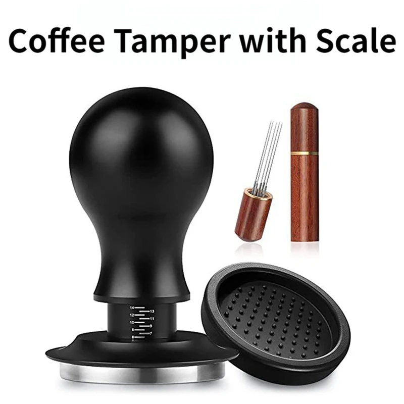 Espresso Tamper Coffee Tamper With Powder Press Needle Stainless Steel Tampers With Scale Coffee Distributor Promotion
Espresso Tamper Coffee Tamper With Powder Press Needle Stainless Steel Tampers With Scale Coffee Distributor Promotion