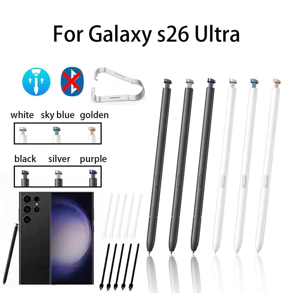 S Pen For Samsung Galaxy S26 Ultra SM-S948 SM-S948B SM-S948U1 SM-S948U SM-S948W SM-S948N Passive EMR Pen Gift Nibs (Without BLE)
S Pen For Samsung Galaxy S26 Ultra SM-S948 SM-S948B SM-S948U1 SM-S948U SM-S948W SM-S948N Passive EMR Pen Gift Nibs (Without BLE)