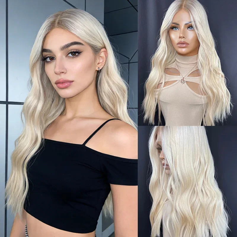 Invisible Transparent Lace Ombre Platinum Blonde Wig with Dark Roots Party Wigs Lace Front Wig Synthetic 13x4 HD Wigs For Women
Invisible Transparent Lace Ombre Platinum Blonde Wig with Dark Roots Party Wigs Lace Front Wig Synthetic 13x4 HD Wigs For Women