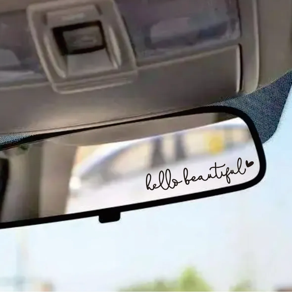 2PCS "Hello Beautiful" Car Decal - Trendy Waterproof Vinyl Stickers for Rearview Mirror, Rear Window & Racing Helmet Decor
2PCS "Hello Beautiful" Car Decal - Trendy Waterproof Vinyl Stickers for Rearview Mirror, Rear Window & Racing Helmet Decor