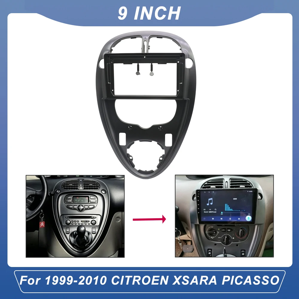 9 Inch 2Din Radio Fascia Kit For Citroen Xsara Picasso 1999-2010 Dash Trim Panel Frame Adapter
9 Inch 2Din Radio Fascia Kit For Citroen Xsara Picasso 1999-2010 Dash Trim Panel Frame Adapter