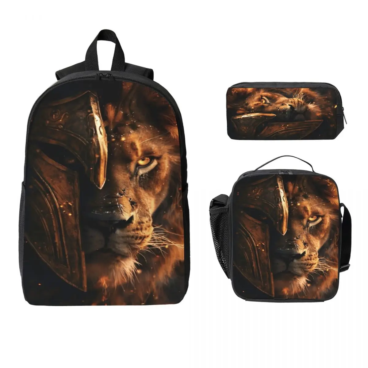 Wild Animal Face Kids Backpack Lunch Box Pencil Boxes for Boys Girls Kindergarten Backpacks Large Capacity Schoolbag Bookbag Set
Wild Animal Face Kids Backpack Lunch Box Pencil Boxes for Boys Girls Kindergarten Backpacks Large Capacity Schoolbag Bookbag Set